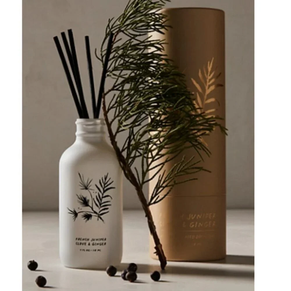 NIB Free People Apothecary Reed Diffuser in French Juniper, Clove & Ginger